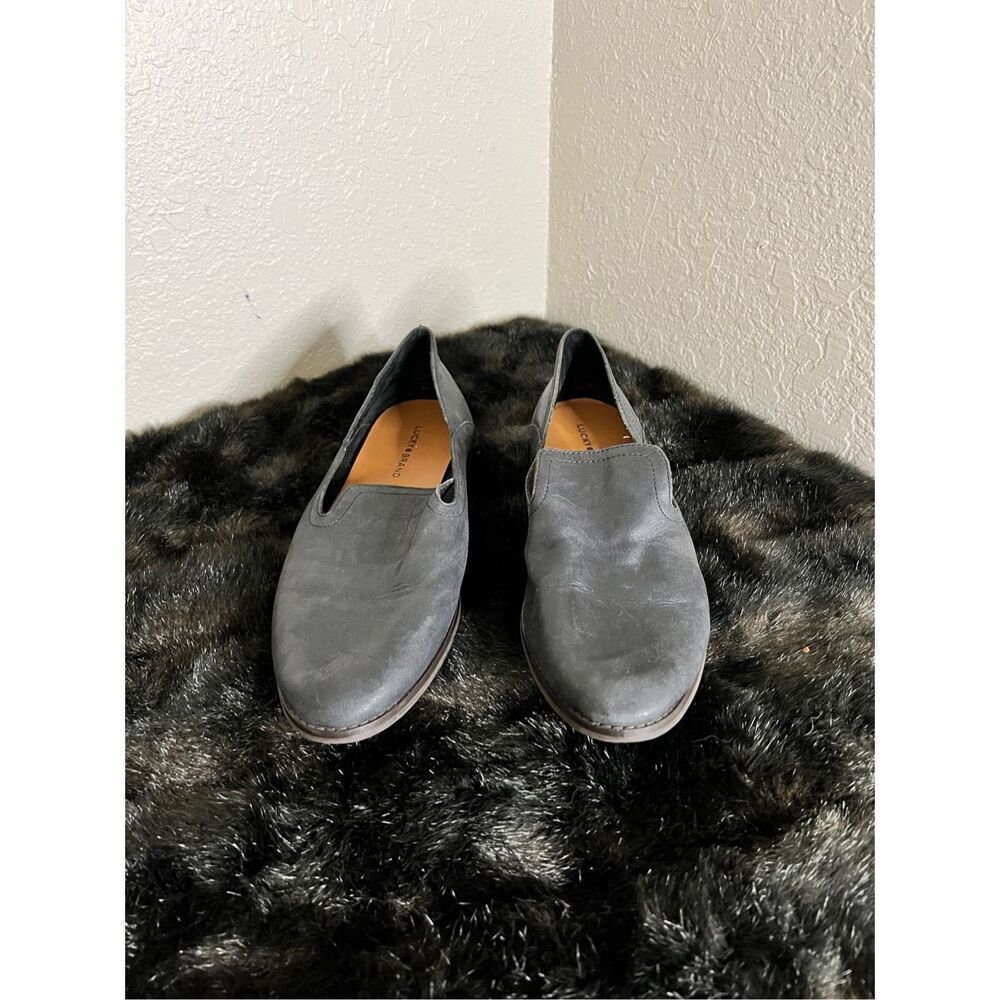 Lucky brand leather ballet flats Sz 8.5